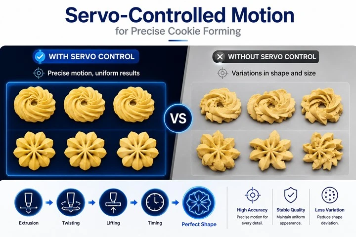 Servo-Controlled Motion for Precise Cookie Forming Servo-Controlled Motion for Precise Cookie Forming