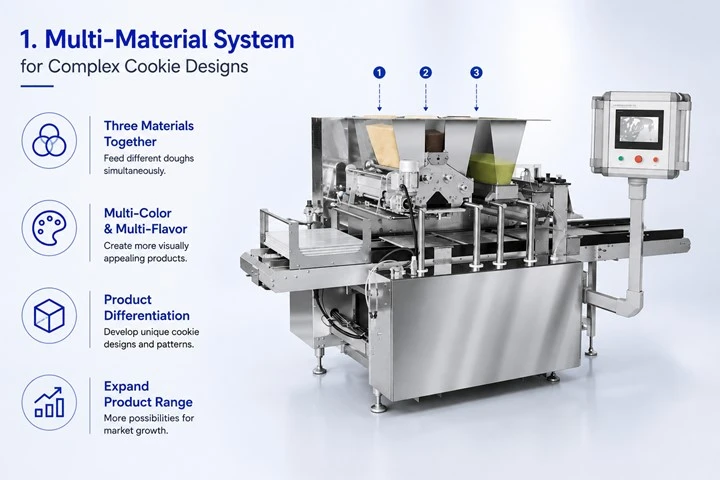 Multi-Material System for Complex Cookie Designs Multi-Material System for Complex Cookie Designs