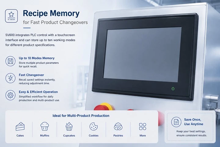 Recipe Memory for Fast Product Changeovers Recipe Memory for Fast Product Changeovers